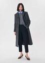 Philippa trousers navy blue right with lapel Denim, Grey, Night TARA JARMON