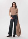 Pamela Sweater caramel short sleeves Caramel, Gray grey TARA JARMON