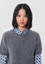 Pamela Sweater heather grey short-sleeved Caramel, Gray grey TARA JARMON