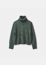 Palina Sweater thyme with a turtleneck Gray grey, Mûre, Thym TARA JARMON