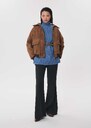 Piccolina Sweater blue turtleneck Blue, Caramel TARA JARMON