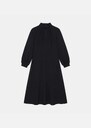 Rubben Dress long black collar Black, Mûre TARA JARMON