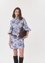 Roselia dress short blue floral print Off-white TARA JARMON
