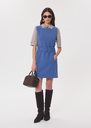 Riou Dress sleeveless belted denim Denim, Thym TARA JARMON