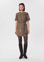 Romia dress short caramel short-sleeved Caramel TARA JARMON