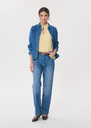 Top Thimotée vanilla with a teardrop neck Denim, Vanilla TARA JARMON