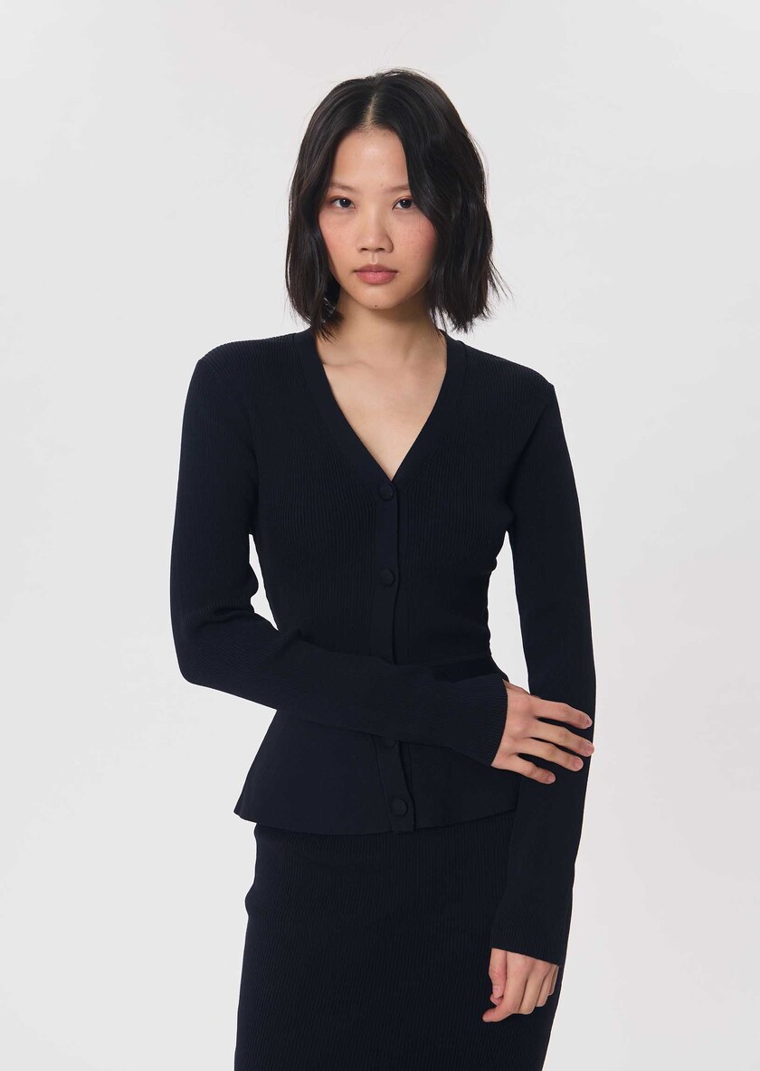 Gisela vest midnight blue fitted Night TARA JARMON