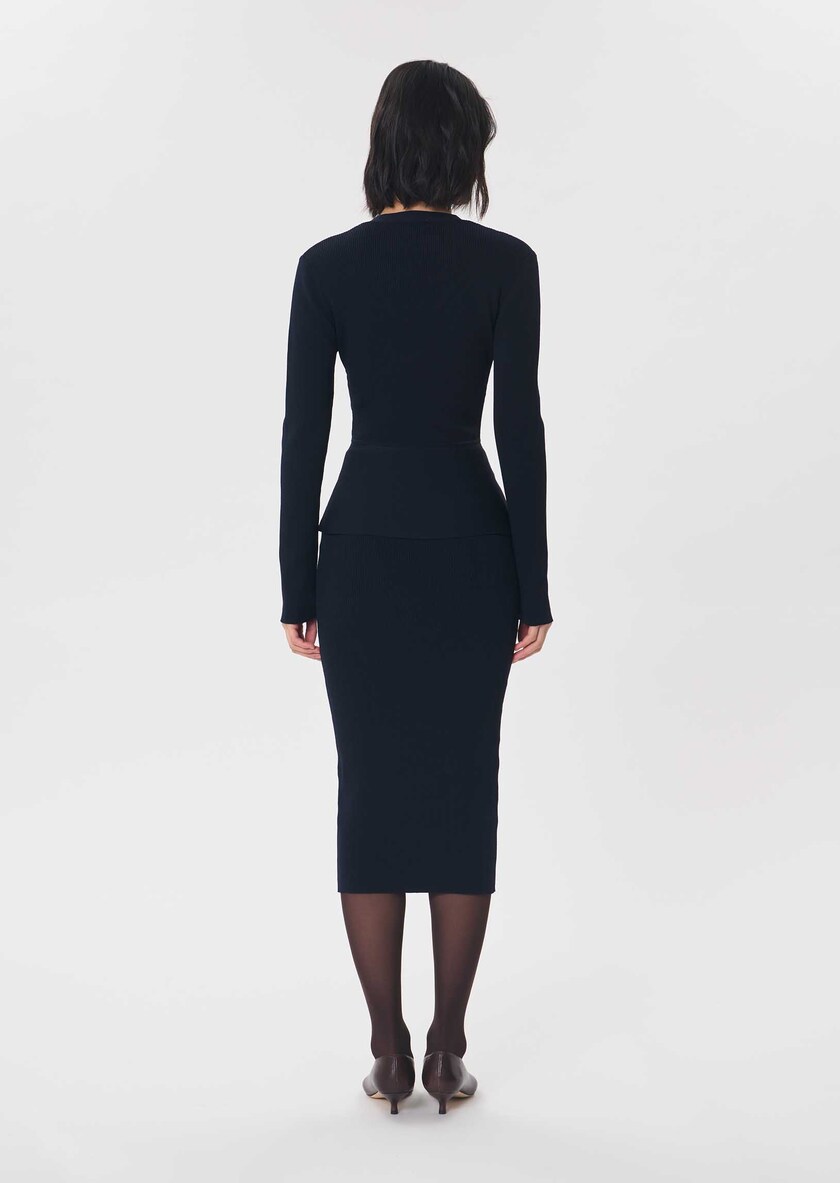 Gisela vest midnight blue fitted Night TARA JARMON