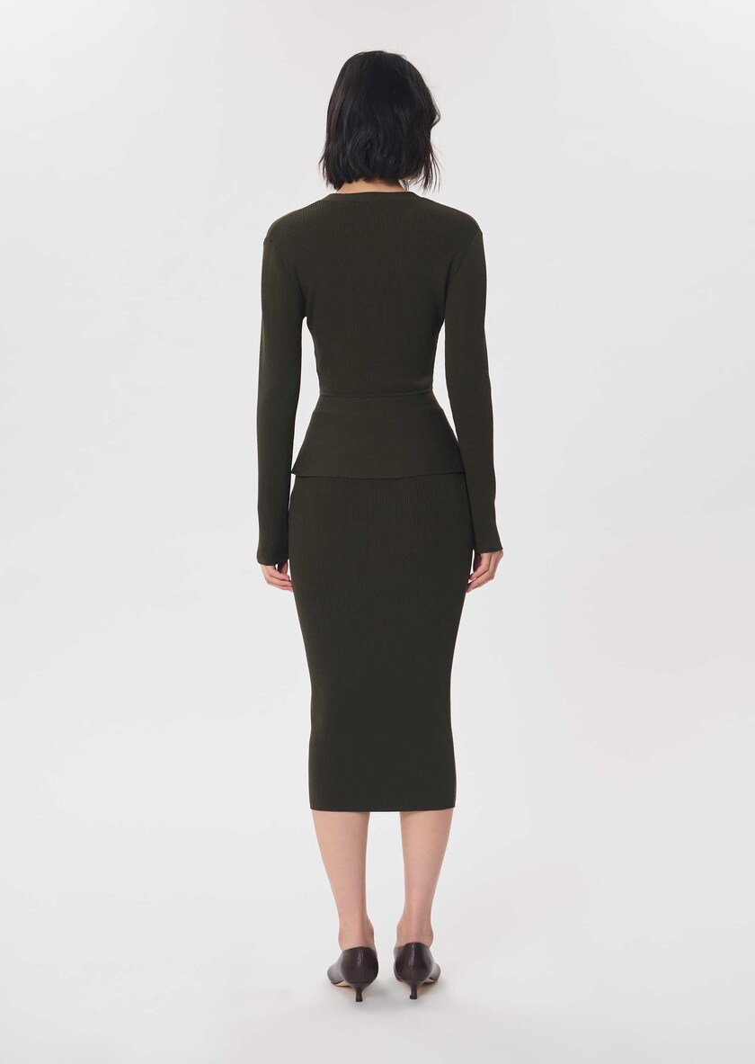 Gisela vest khaki fitted Khaki TARA JARMON