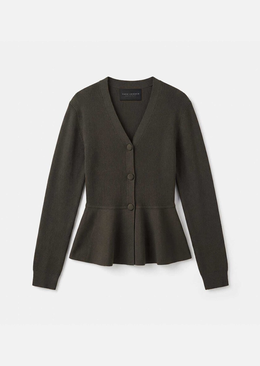 Gisela vest khaki fitted Khaki TARA JARMON