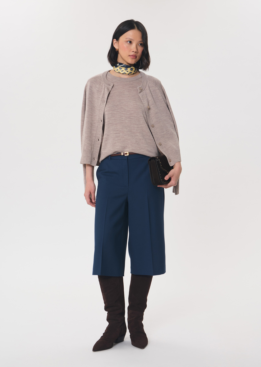 Paoline sweater hazelnut short-sleeved Nut brown TARA JARMON