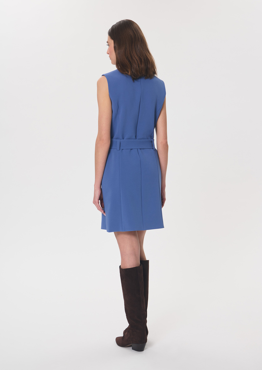 Riou Dress sleeveless belted denim Denim TARA JARMON