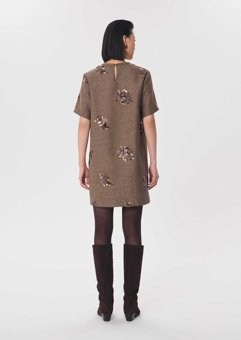 Romia dress short caramel short-sleeved Caramel TARA JARMON