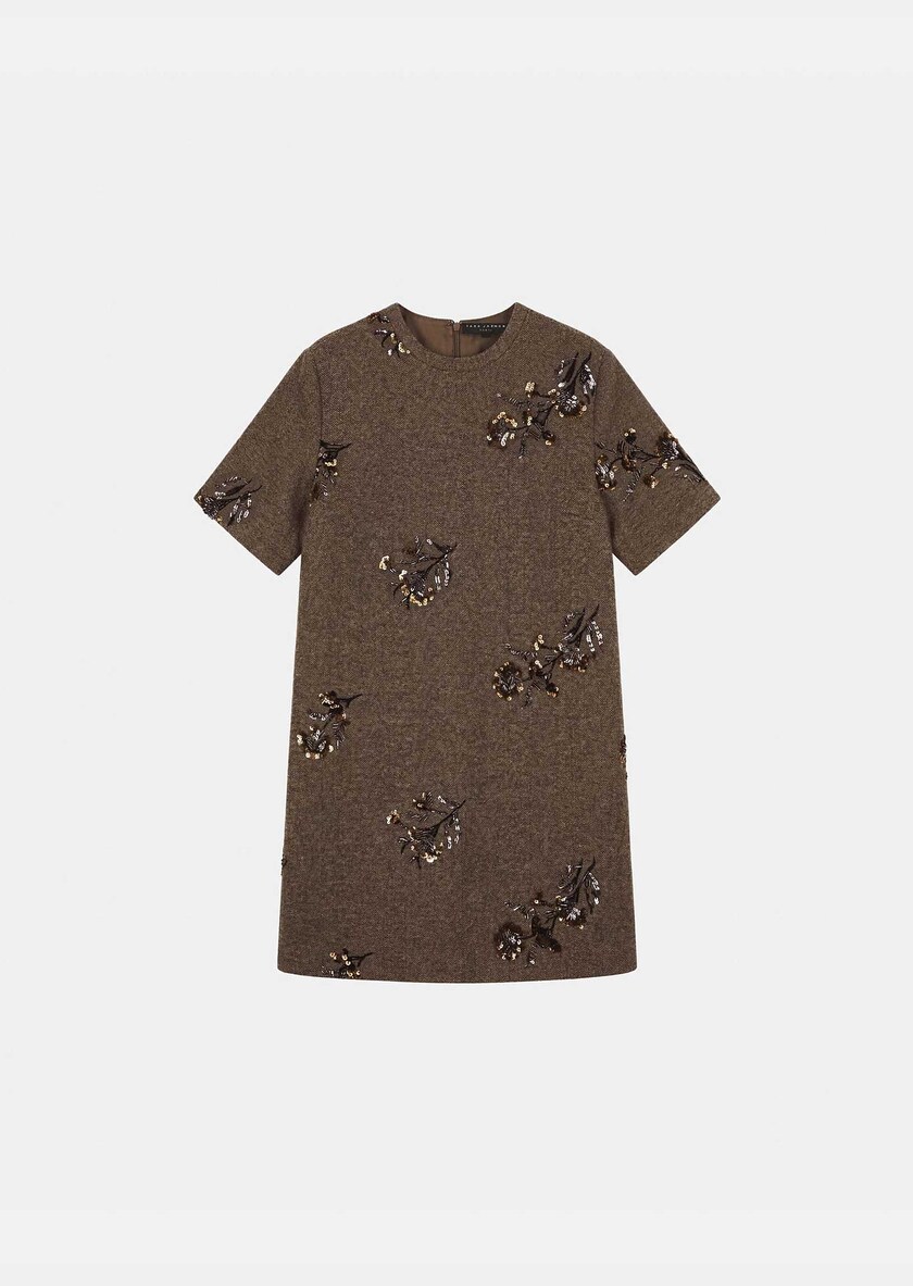 Romia dress short caramel short-sleeved Caramel TARA JARMON