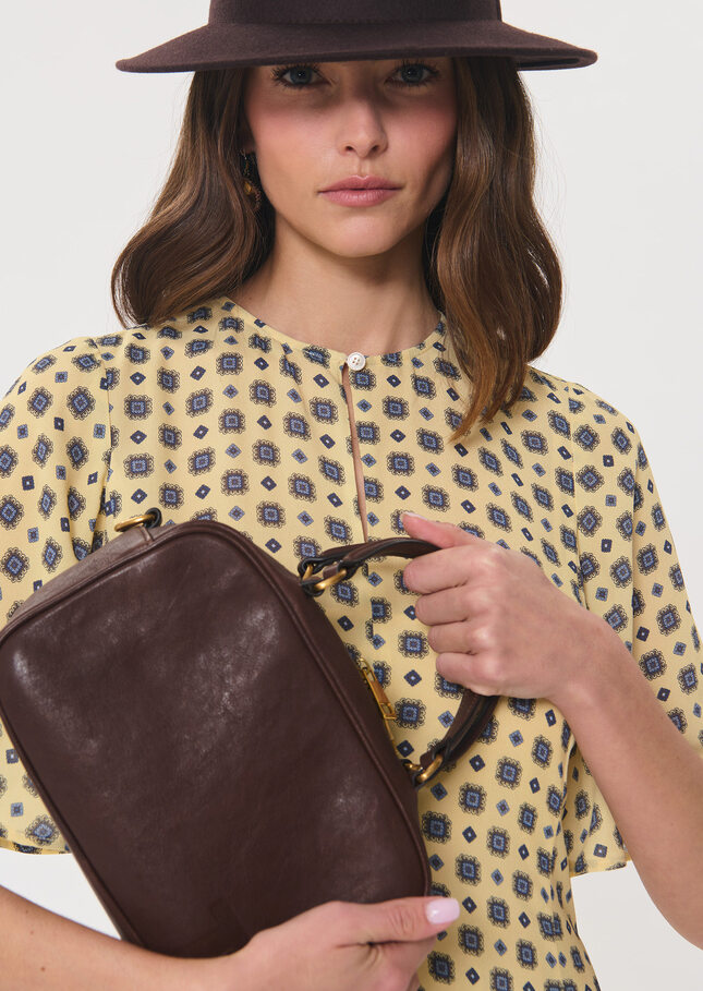 Salomé bag carried by hand Tonka TARA JARMON