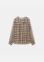 Top Tomana beige and brown checkered Off-white TARA JARMON