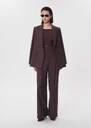 Pia Pants large tonka belted Grey, Night, Tonka TARA JARMON