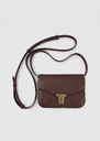 Bag 8 Bis brown shoulder strap Tonka TARA JARMON