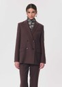 Vassili Jacket Double-breasted brown blazer Tonka TARA JARMON