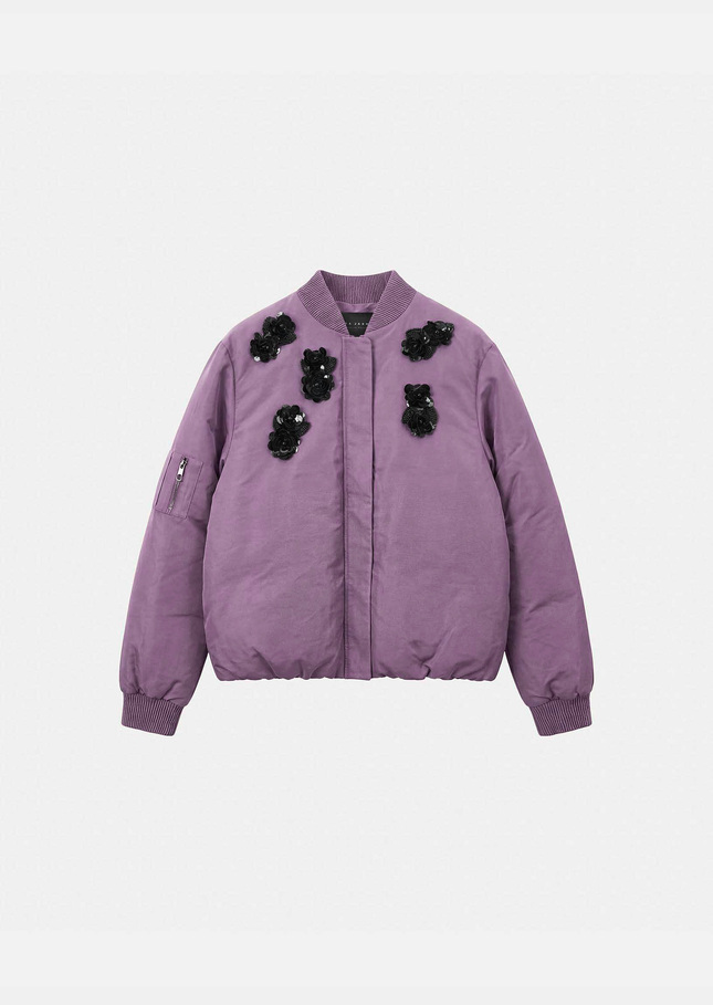 Bérénice jacket embroidered purple Pourpre TARA JARMON