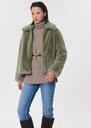 Beth Jacket faux fur Céladon, Night, Tonka TARA JARMON