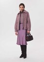 Julia Skirt long, flowing purple Khaki, Pourpre TARA JARMON