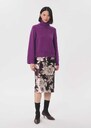 Palina Sweater ripe turtleneck Gray grey, Mûre, Thym TARA JARMON