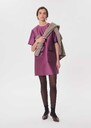 Rema Dress short purple dress with patch pockets Pourpre TARA JARMON