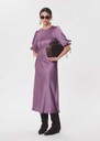 Rimina dress with puff sleeves Khaki, Pourpre TARA JARMON