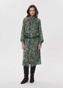 Rizzo Dress short printed dress with a lavallière collar Aqua TARA JARMON