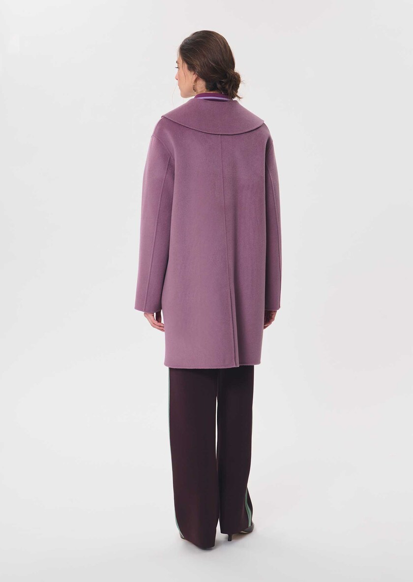 Marie's Coat purple with patch pockets Pourpre TARA JARMON