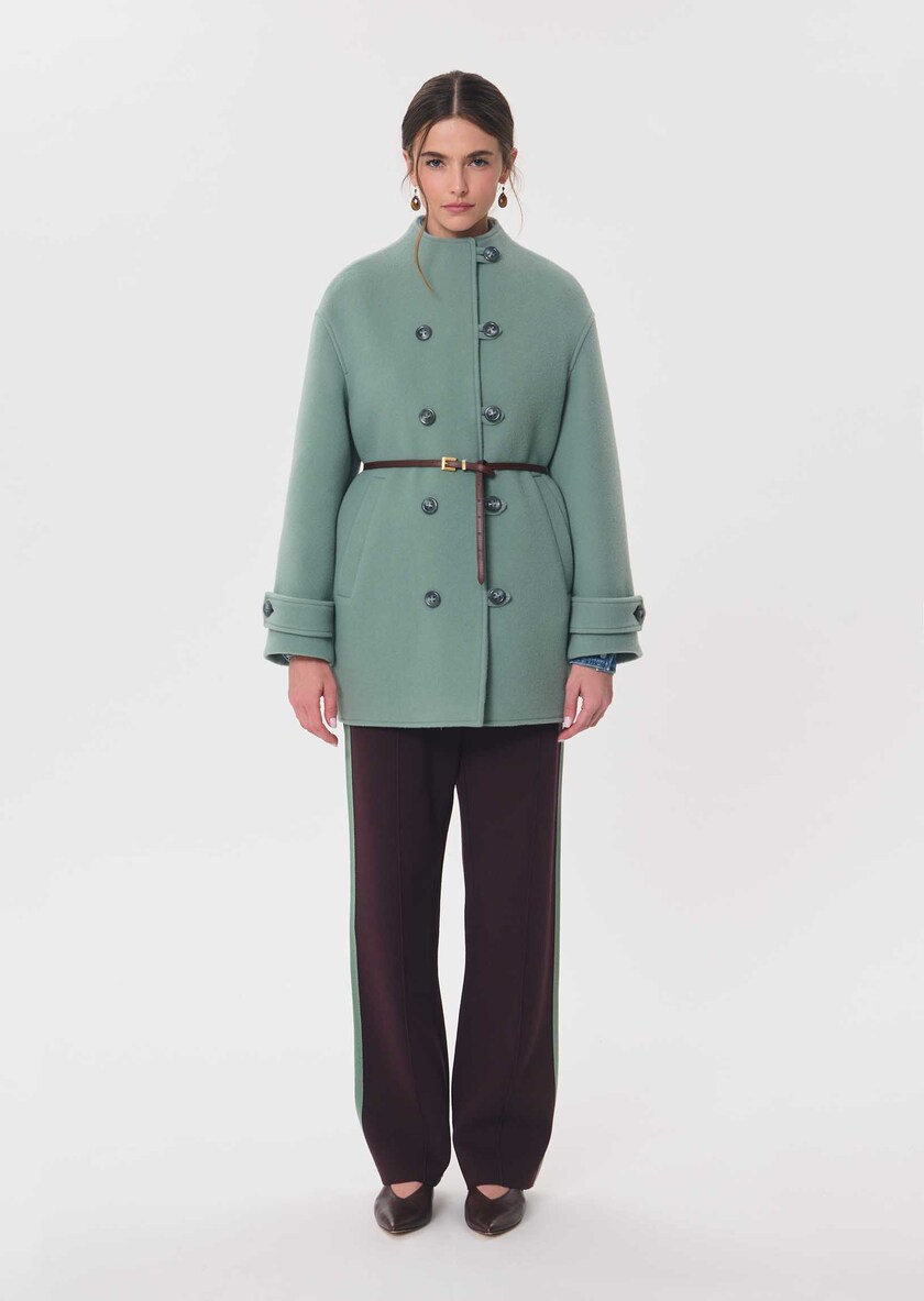 Maurice Coat celadon green Céladon TARA JARMON