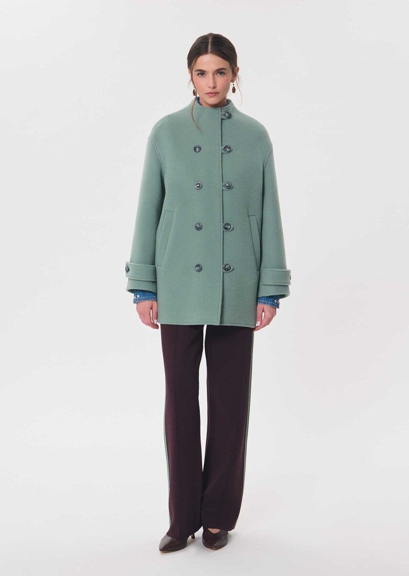 Maurice Coat celadon green Céladon TARA JARMON
