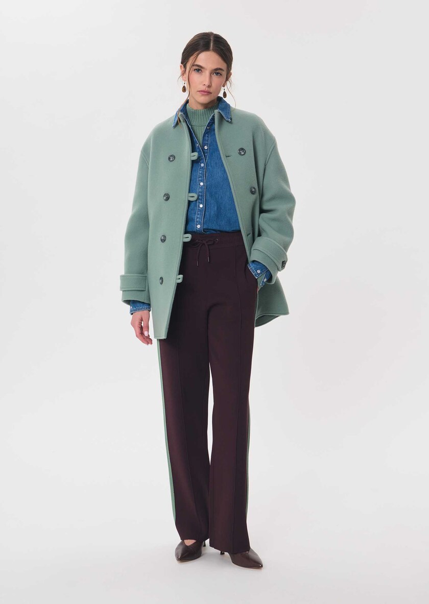 Maurice Coat celadon green Céladon TARA JARMON
