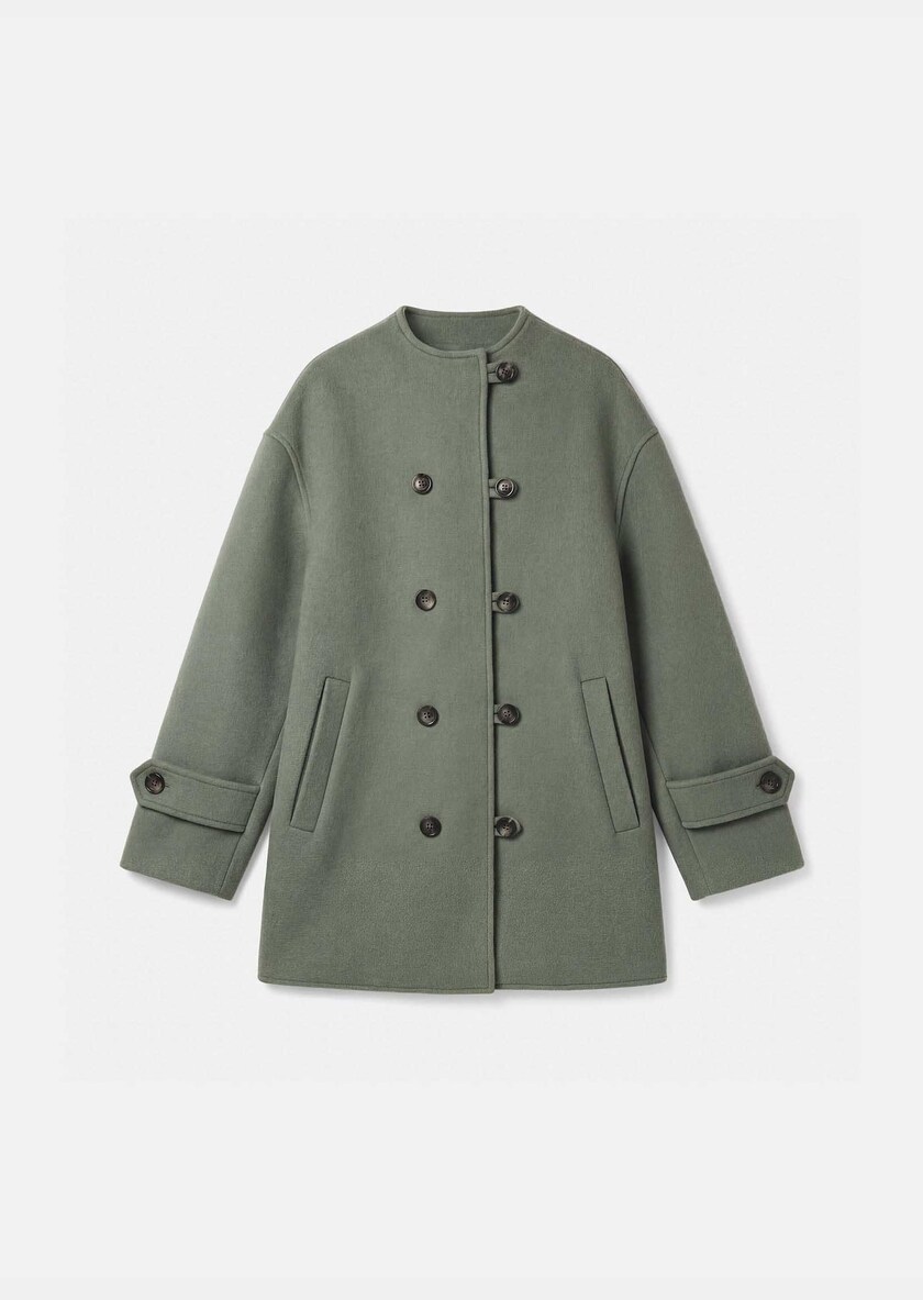 Maurice Coat celadon green Céladon TARA JARMON