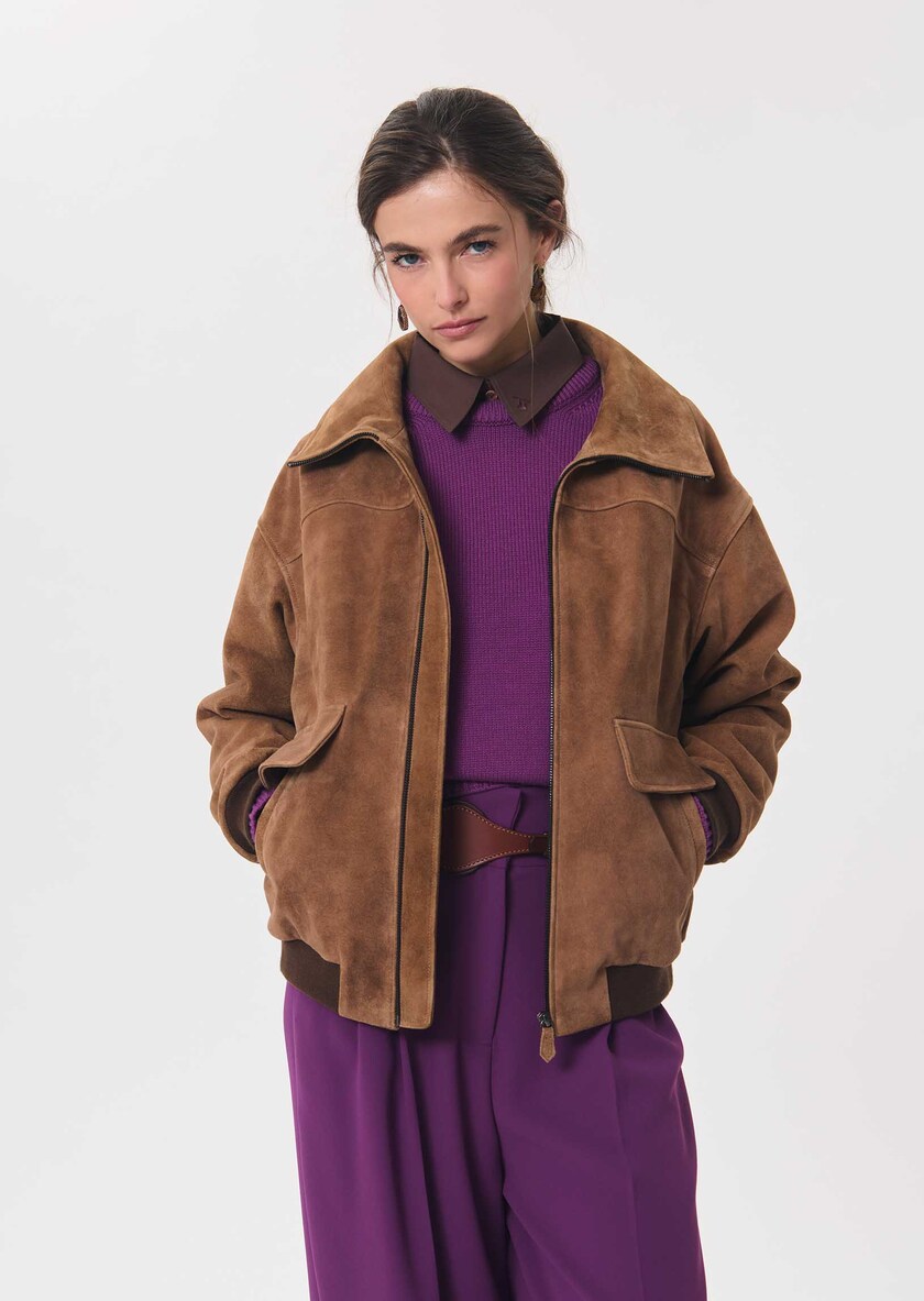 Polyn sweater ripe balloon-sleeved Mûre TARA JARMON