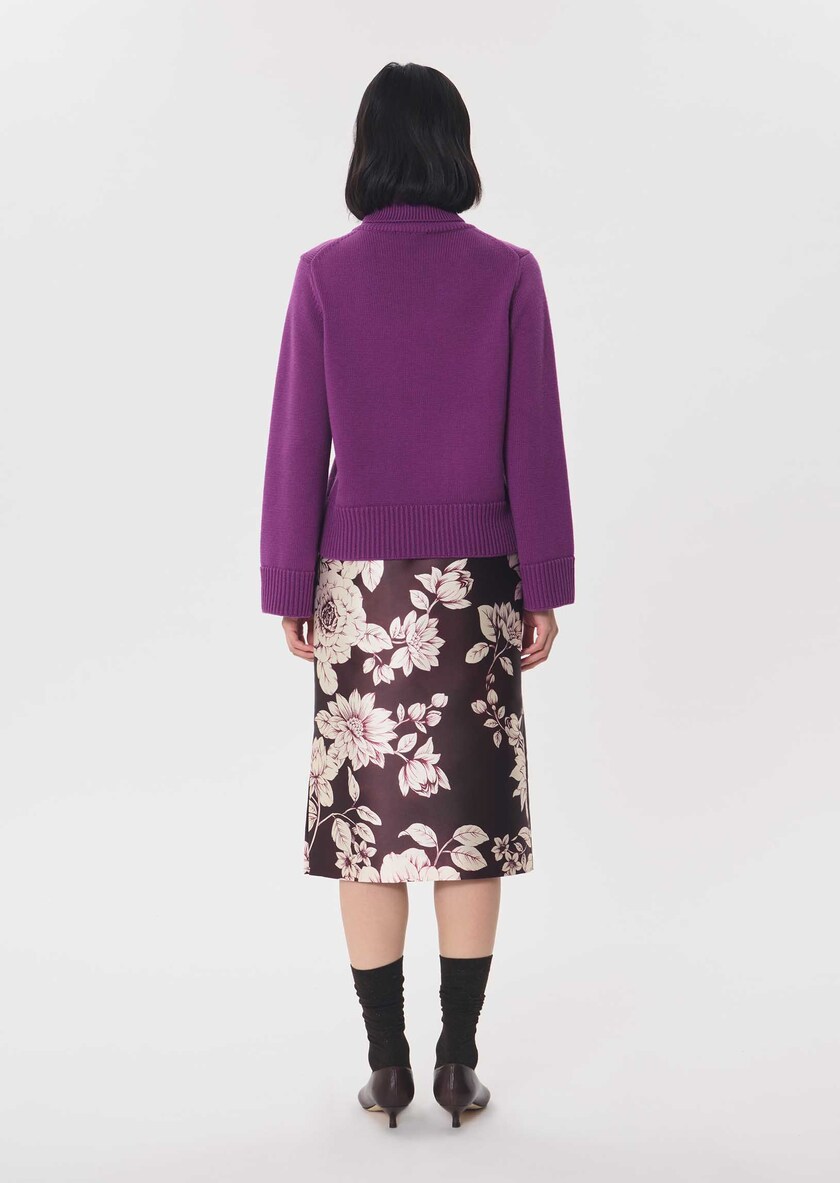 Palina Sweater ripe turtleneck Mûre TARA JARMON