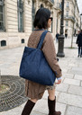 Tote bag denim in cotton Denim TARA JARMON